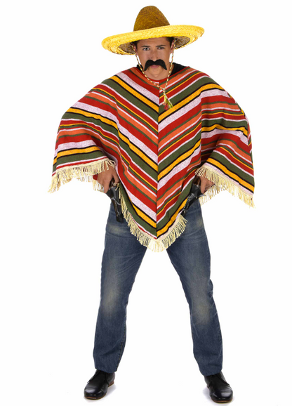 Poncho mexicain adulte LUXE