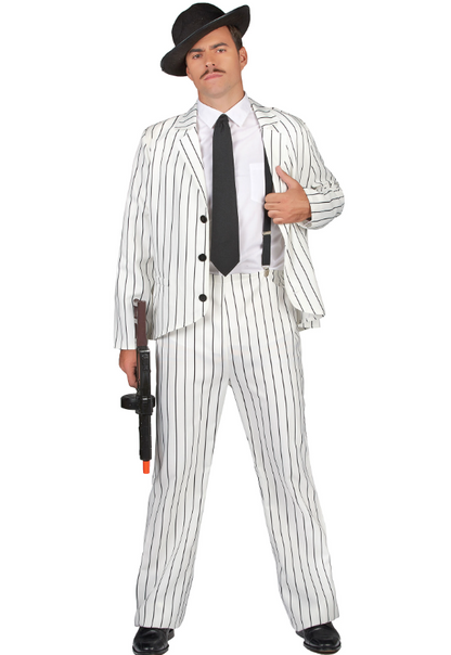 Déguisement gangster blanc homme