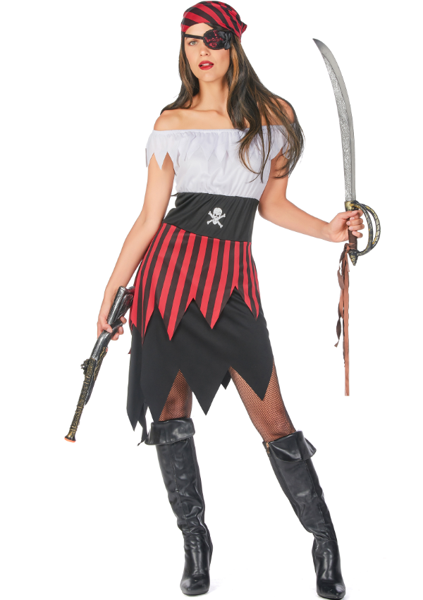 Déguisement pirate dentelé femme