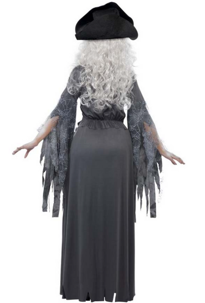 Déguisement fantôme pirate grise femme Halloween