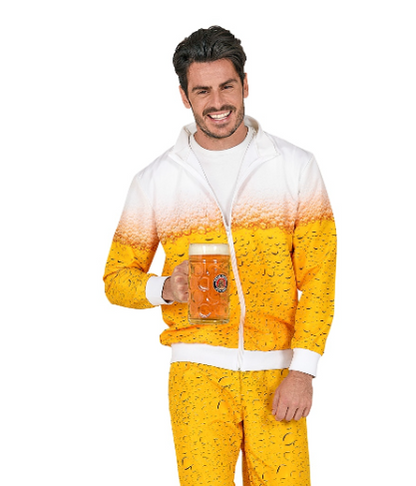 Déguisement survêtement bière adulte
