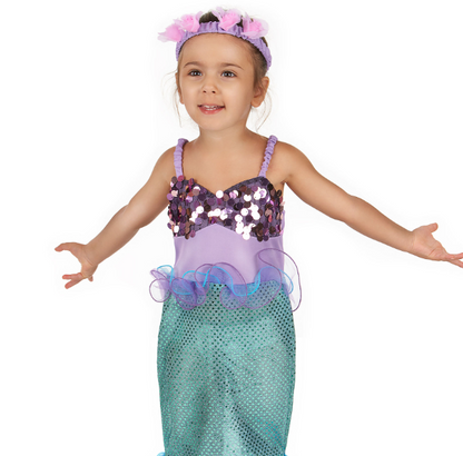 Déguisement sirène à sequins fille