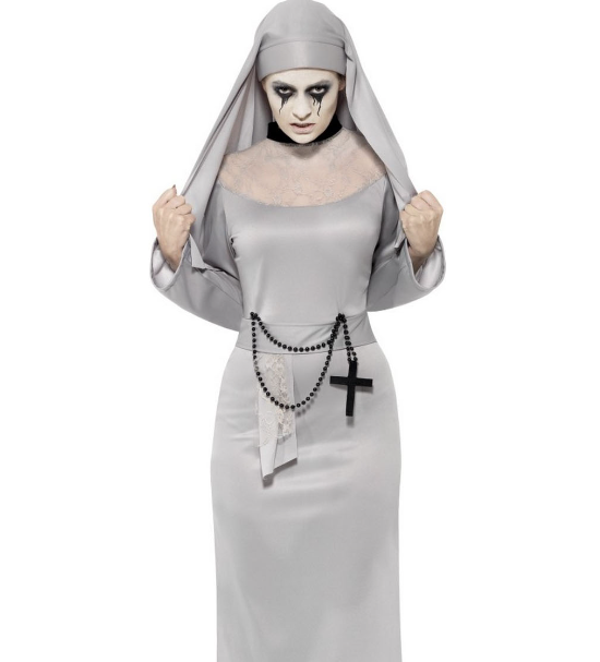 Déguisement fantôme religieuse femme Halloween