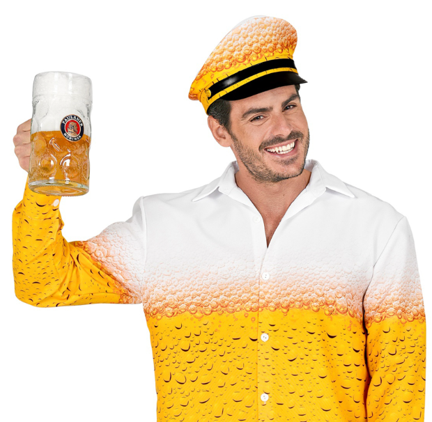Chemise et chapeau bière adulte