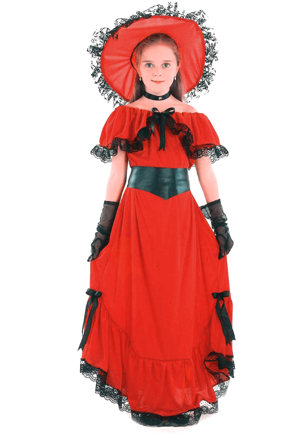 Déguisement Scarlett rouge fille