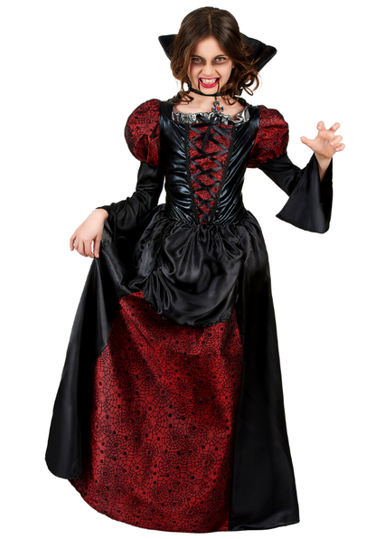Déguisement vampire manches bouffantes fille