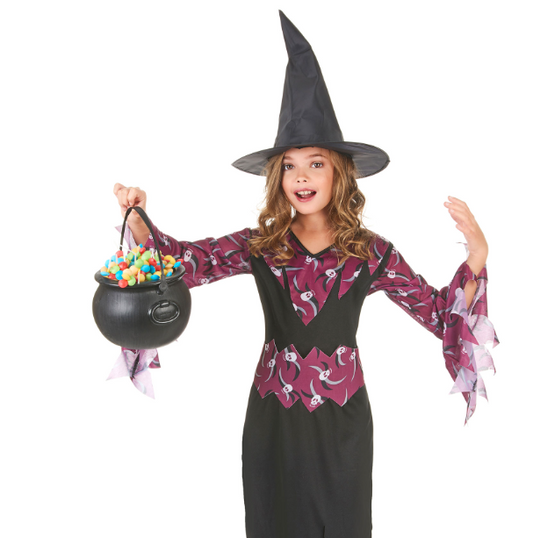 Déguisement sorcière avec chapeau fille Halloween