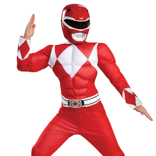 Déguisement Power Rangers™ rouge musclé enfant