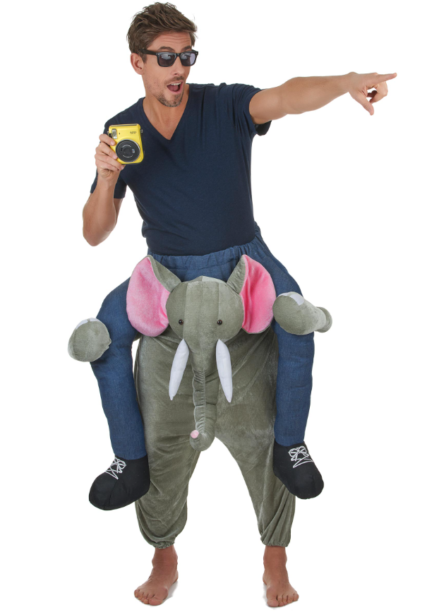 Déguisement homme à dos d'éléphant adulte