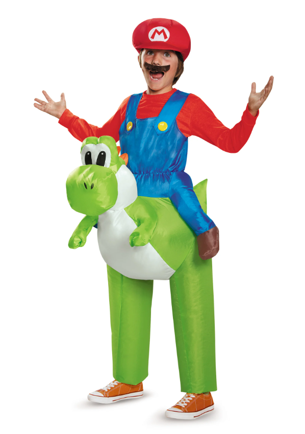 Déguisement gonflable Mario sur Yoshi Nintendo® enfants