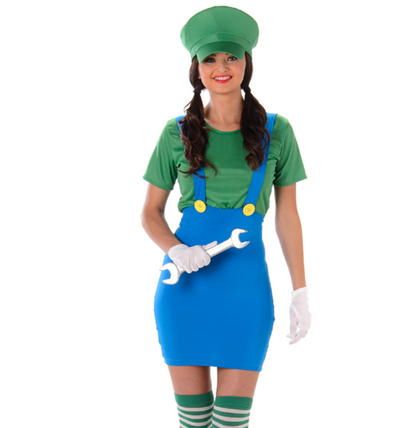 Déguisement plombier vert femme