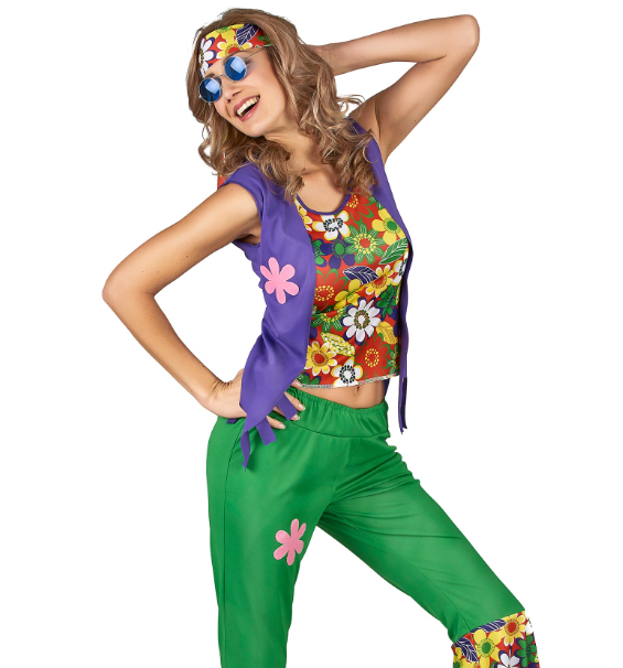 Déguisement Hippie flower power femme