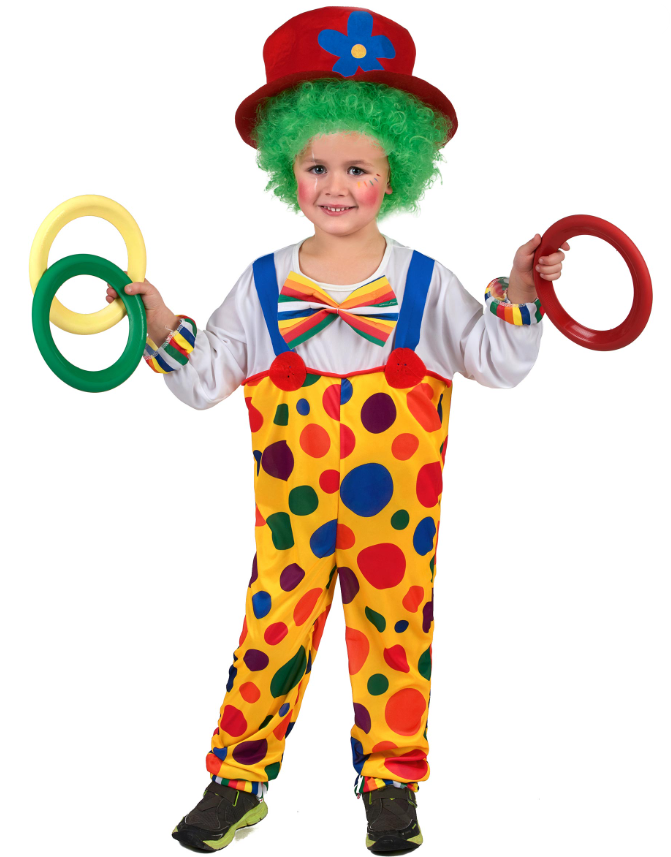 Déguisement clown à pois enfant