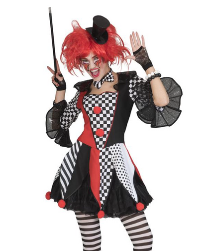 Déguisement femme harlequin
