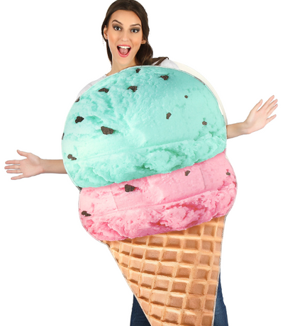 Déguisement glace en cornet adulte