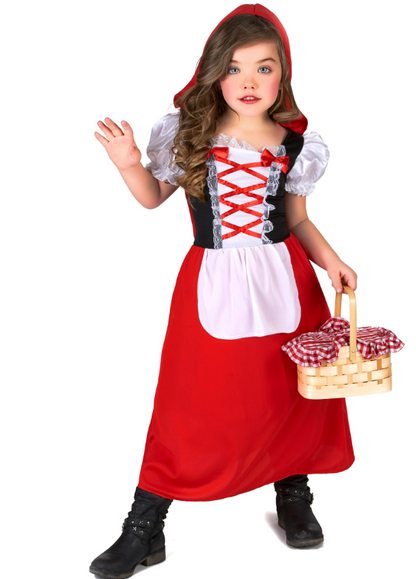 Déguisement chaperon rouge long fille