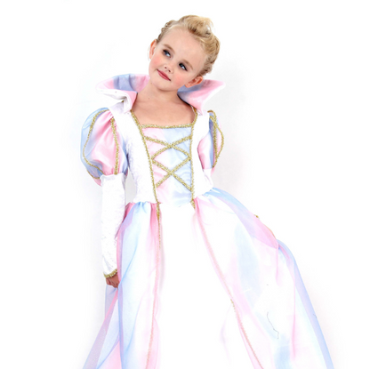 Déguisement princesse multicolore fille