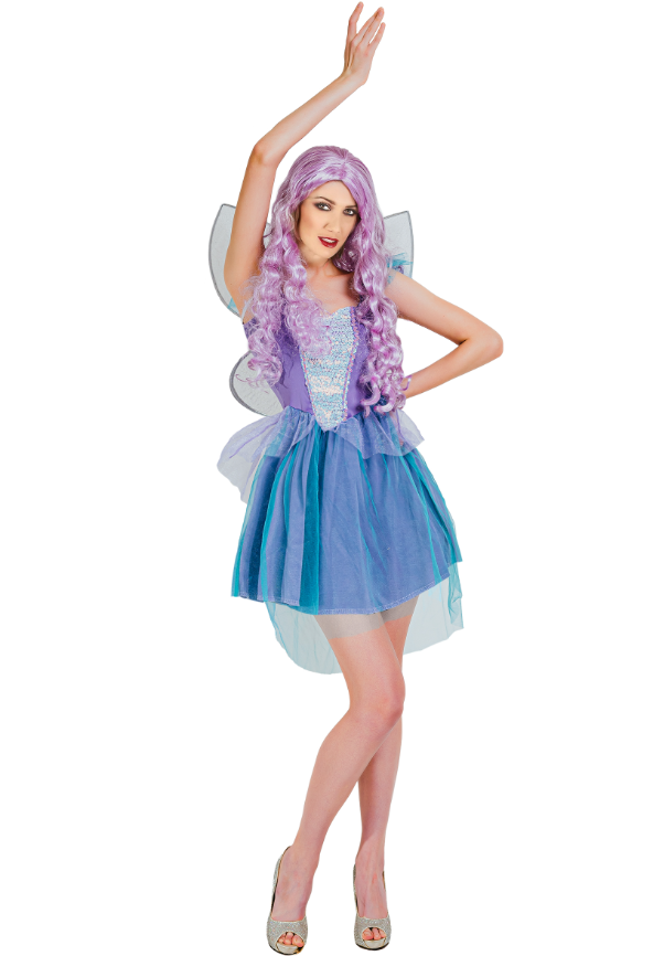 Déguisement de fée violette femme