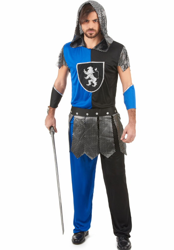 Déguisement chevalier bleu homme