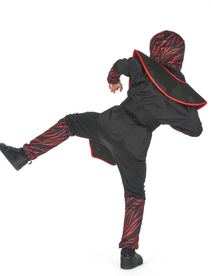 Déguisement ninja fauve rouge garçon