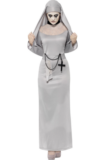 Déguisement fantôme religieuse femme Halloween