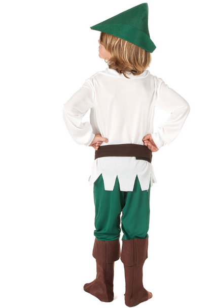 Déguisement garçon des bois blanc et vert
