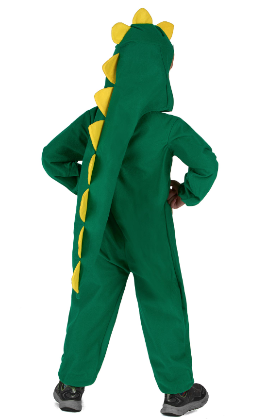 Déguisement dinosaure vert et jaune enfant