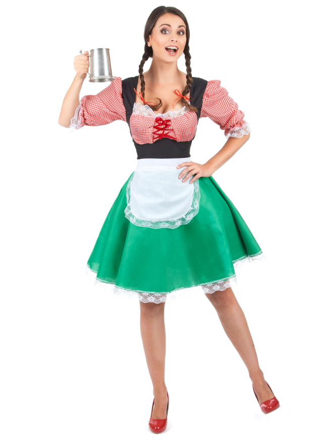 Déguisement bavaroise colorée femme