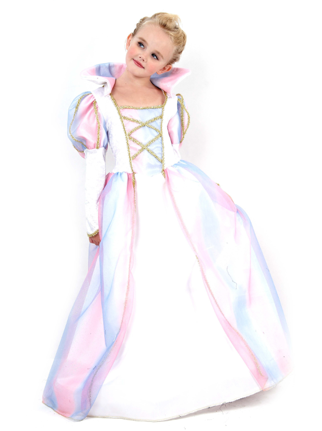 Déguisement princesse multicolore fille
