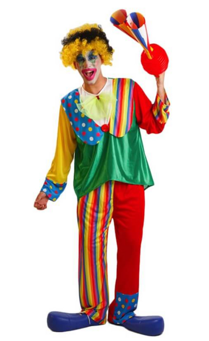 Déguisement de Clown à Rayures pour homme