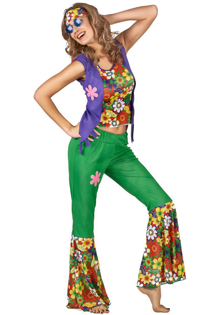 Déguisement Hippie flower power femme
