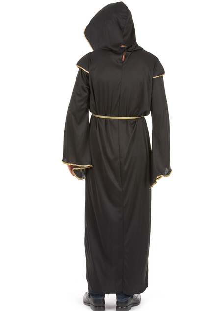 Déguisement moine noir et doré homme