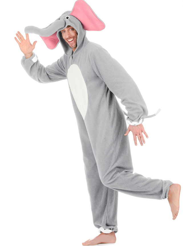 Déguisement éléphant gris homme