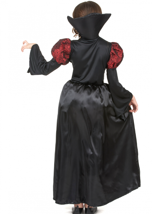 Déguisement vampire manches bouffantes fille