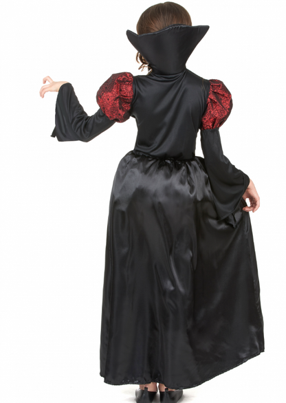 Déguisement vampire manches bouffantes fille