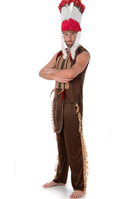 Déguisement chef indien homme