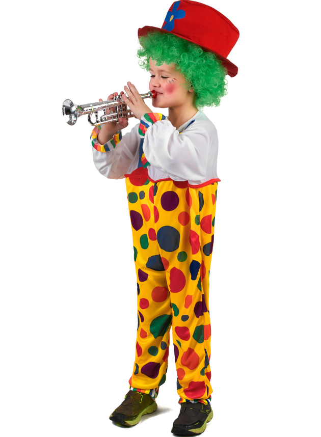 Déguisement clown à pois enfant