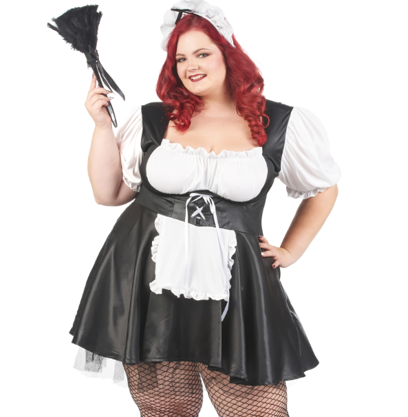 Déguisement grande taille soubrette femme