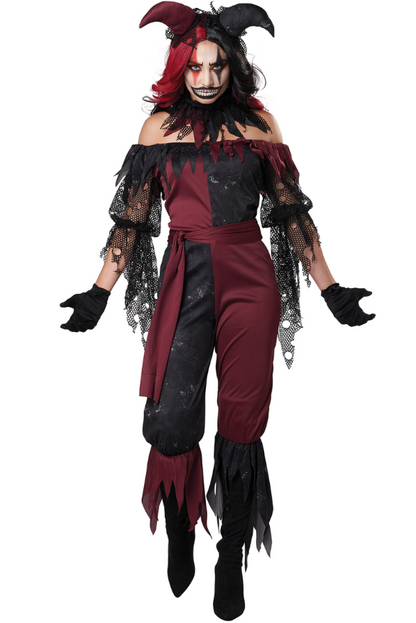 Déguisement joker psychopathe luxe femme