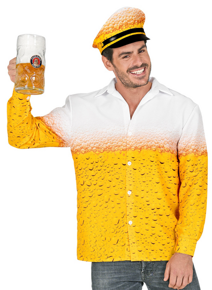 Chemise et chapeau bière adulte