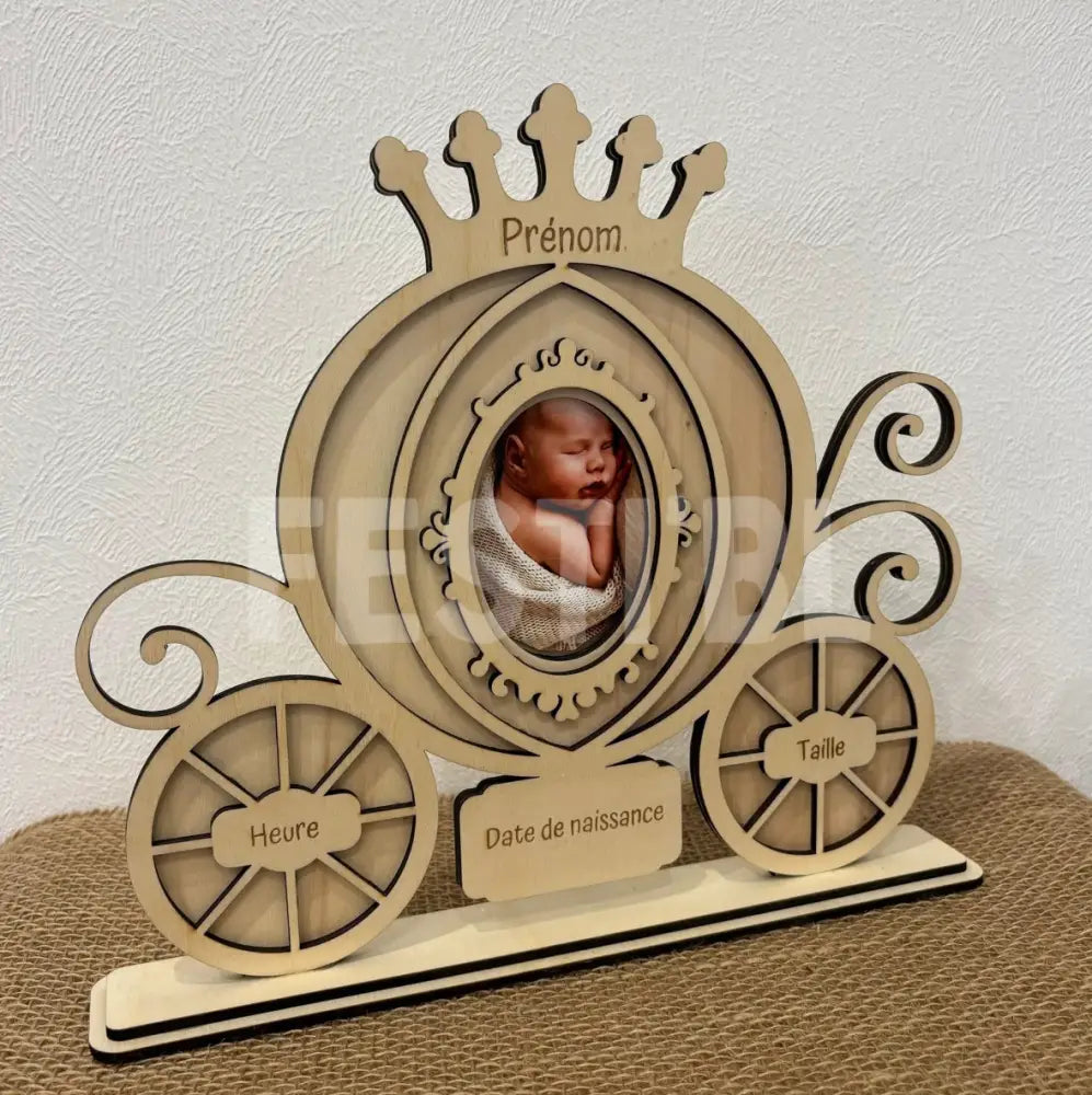 Cadre de naissance personnalisable princesse