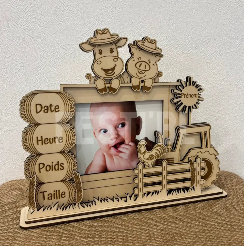 Cadre de naissance personnalisable tracteur