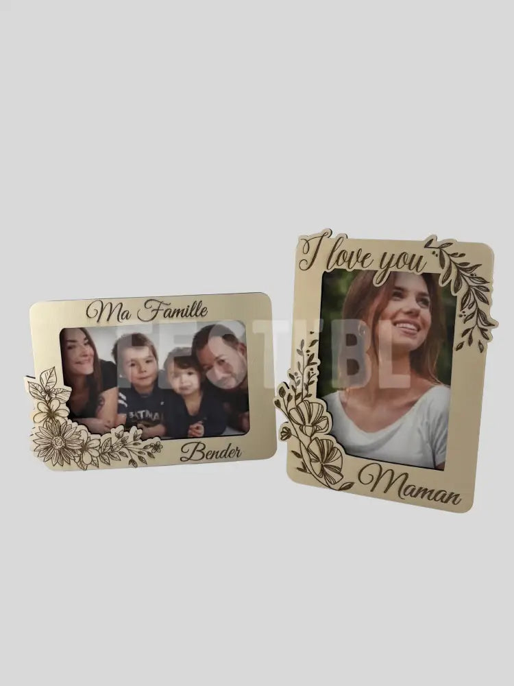 Cadres photos en bois personnalisable