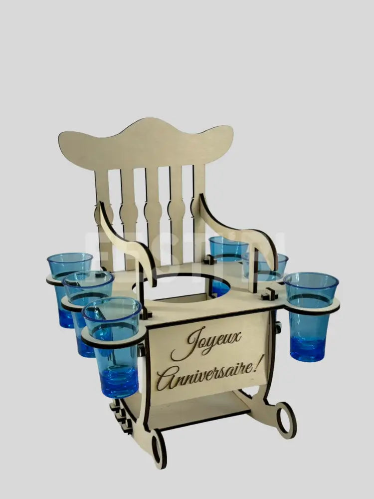 Chaise pour bouteille eau de vie