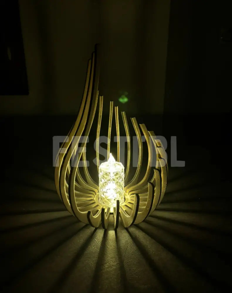 Chaleureuse lampe a bougie