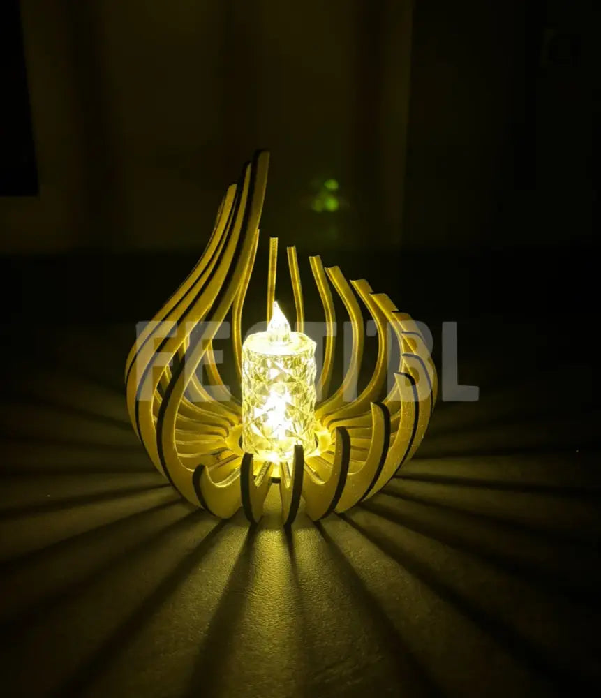 Chaleureuse lampe a bougie