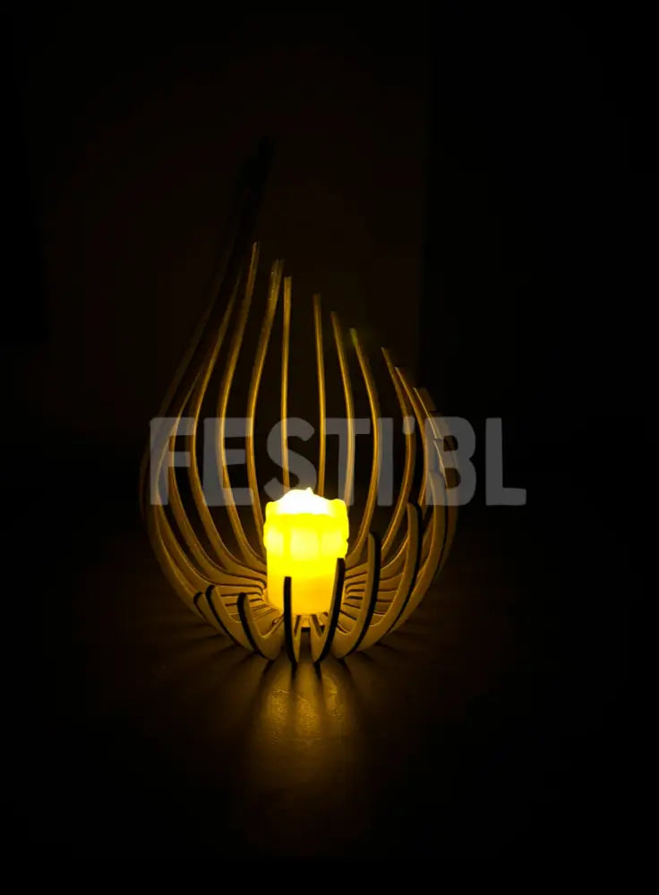 Chaleureuse lampe a bougie