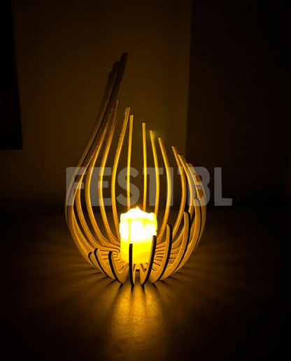 Chaleureuse lampe a bougie