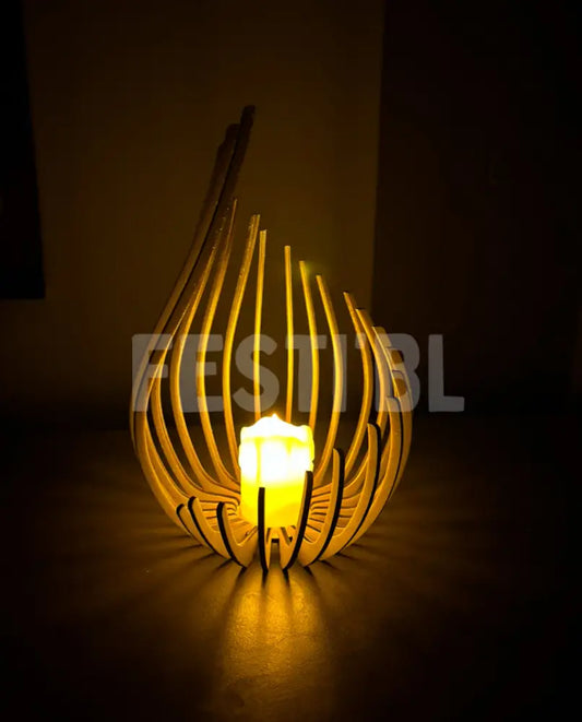 Chaleureuse lampe a bougie