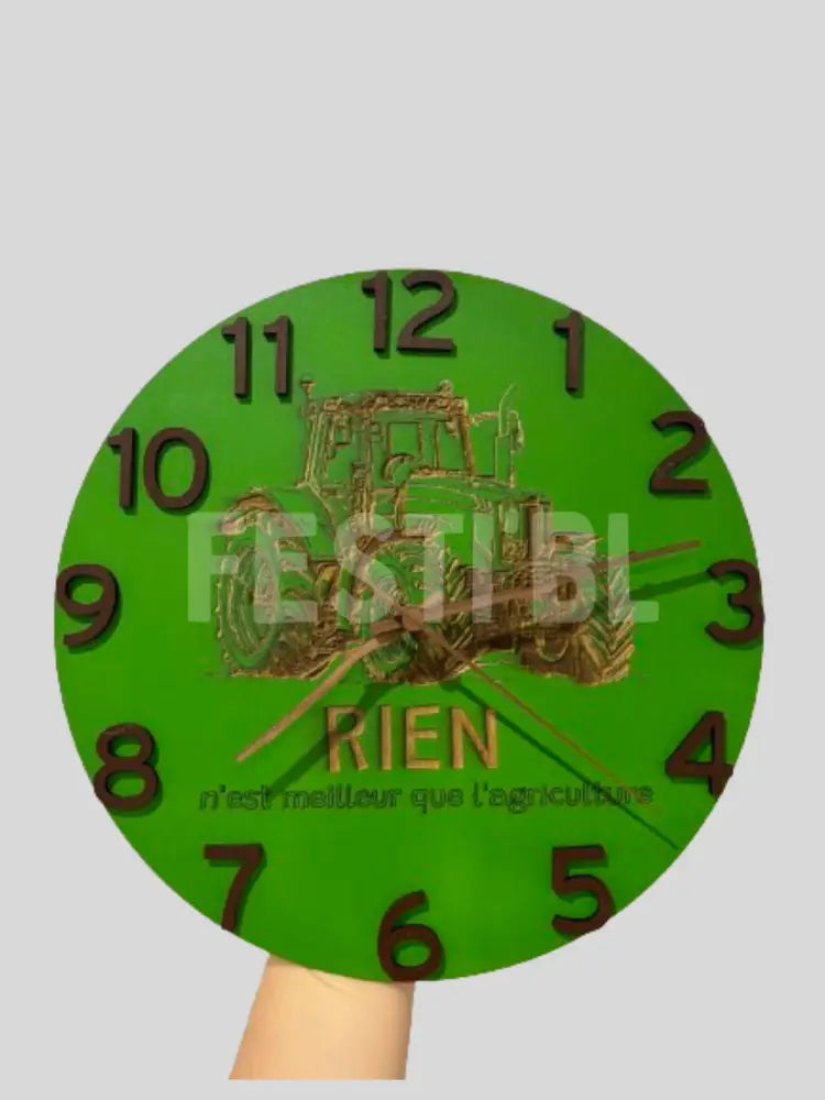 Horloge d’agriculteur personnalisée